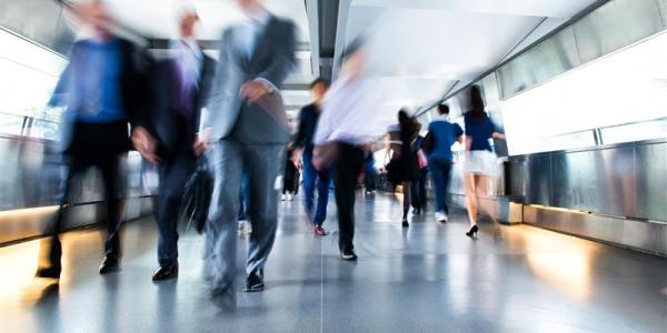 Business people walking