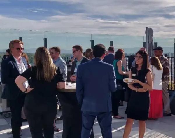 Students on rooftop