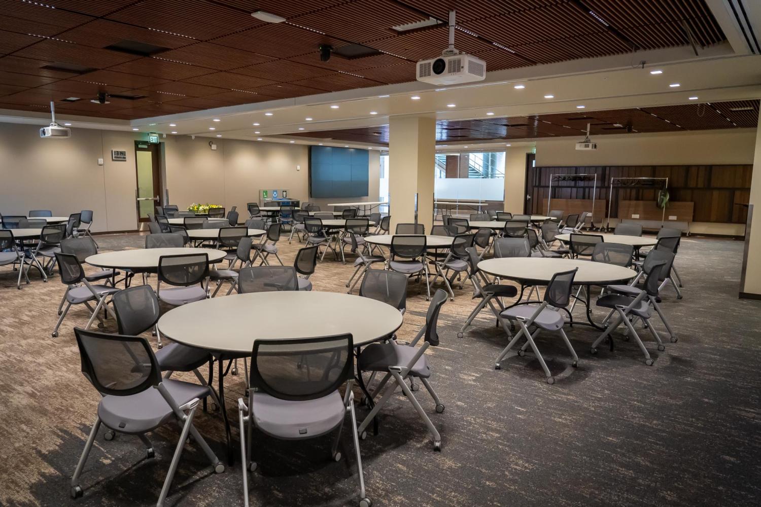 Inside of Jake Jabs Event Center facing East